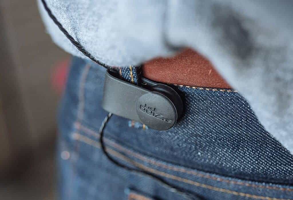 Dotz belt and shirt clip plus cable keeper