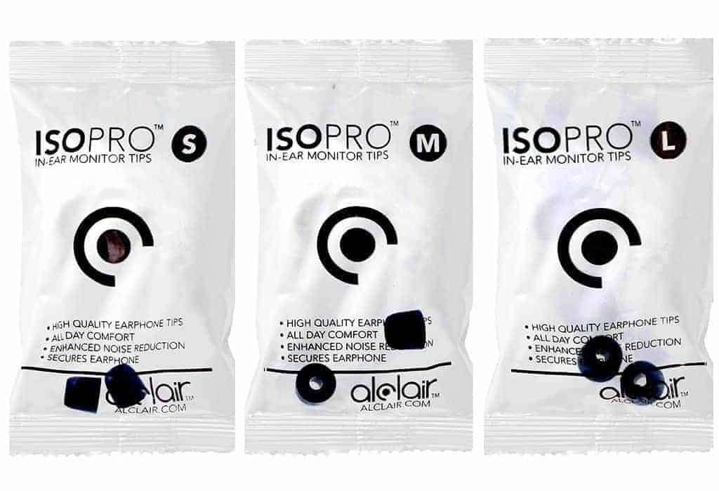 ISOPRO replacement tips for Curve Universal in-ear monitor