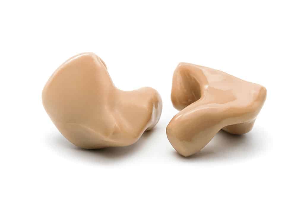 Custom Silicone Hearing Protection - Best earplug protection for shooting - Beige