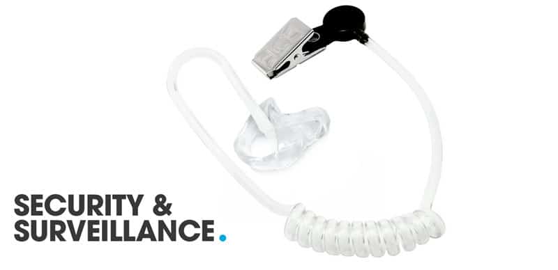 Alclair custom security and surveillance ear pieces earplus